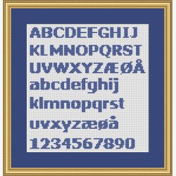 Alfabet Verdana 10 fed