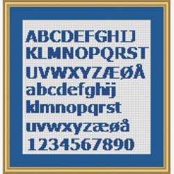 Alfabet Verdana fed 12