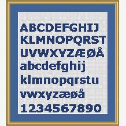 Alfabet Verdana fed 14