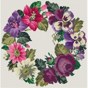 6-kantet skammel hvid