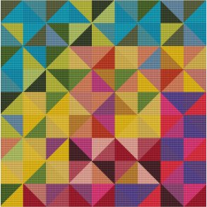 Stolehynde/pude med mange farver