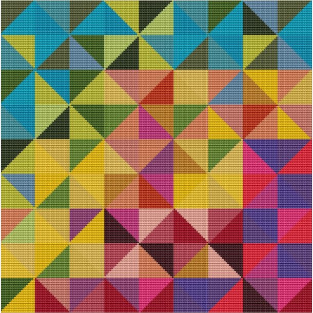 Stolehynde/pude med mange farver