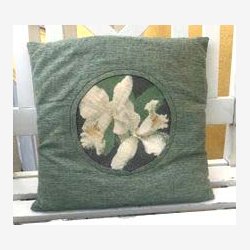 Hvid Cattleya orkid p pude