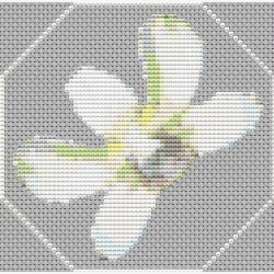 Dkkeserviet med orkid