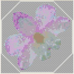 Dkkeserviet med orkid