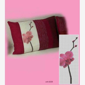 Orkid motiv til pude