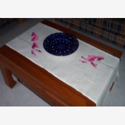 Dug med orkid motver