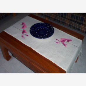 Dug med orkid motver