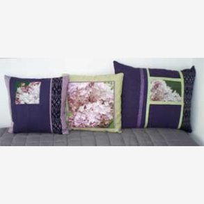 Syren broderi p pude