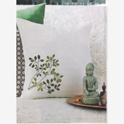 Sodapude med en enkelt grn gren