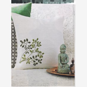 Sodapude med en enkelt grn gren