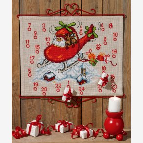 Julekalender, julemand med hellikopter