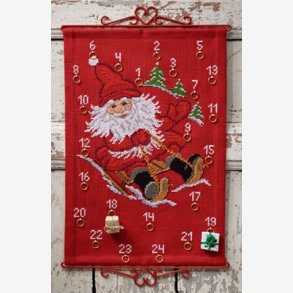 Julekalender rd, julemand p slde