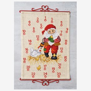 Julekalender, julemand med kyllinger