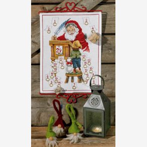 Julekalender, julemand med nskesedler