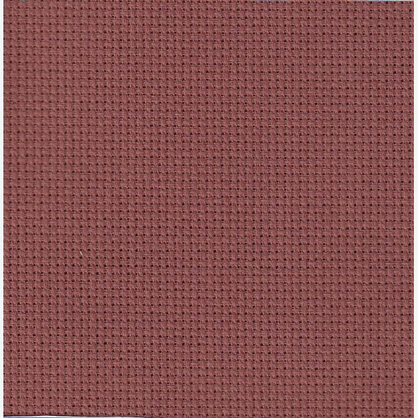 Aida med 5,4 st./cm 65x50cm Rdbrun