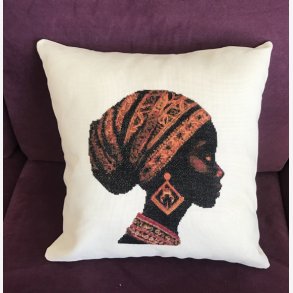 Sort dame 2 i relief