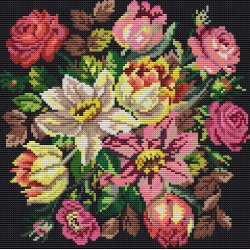 Store korssting til taske