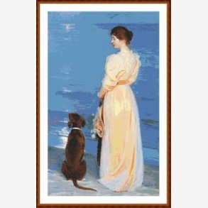 Kvinde med hund 200x330