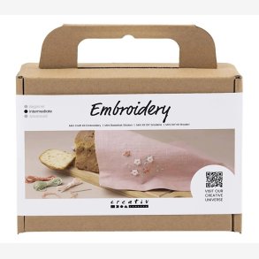 Serviet med sm blomster