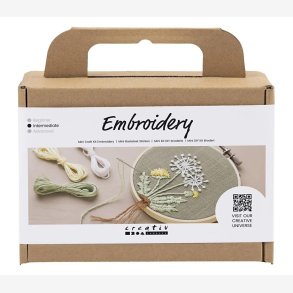 Blomstermotiv i broderiring