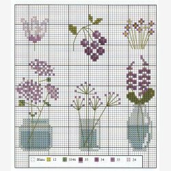 DMC mini bog, Blomster