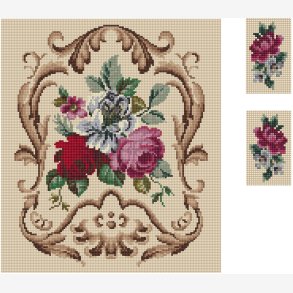 Roser i brun krans ryg og armln