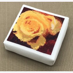 2524 ske med gul rose