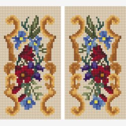 Rokokostol med bronze farvet krans