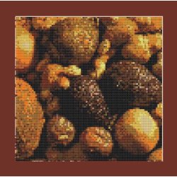 Skuldertaske med frugtmotiv