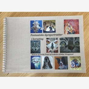 Fantastiske dyreportrtter i korssting