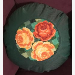 Klassiske roser gul med gr�nne tern