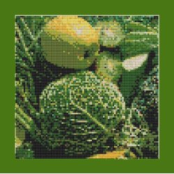 Skuldertaske med frugtmotiv