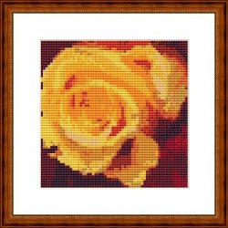 2524 ske med gul rose