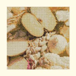 Skuldertaske med frugtmotiv