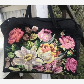 Store korssting til taske