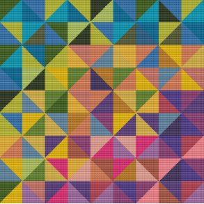 Stolehynde/pude med mange farver