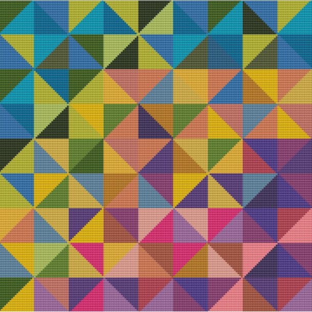 Stolehynde/pude med mange farver