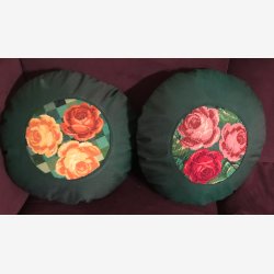 Klassiske roser gul med gr�nne tern